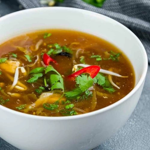 Hot and sour chicken soup