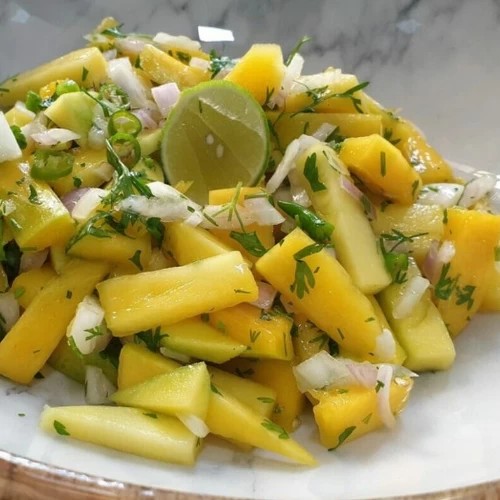 Raw mango salad