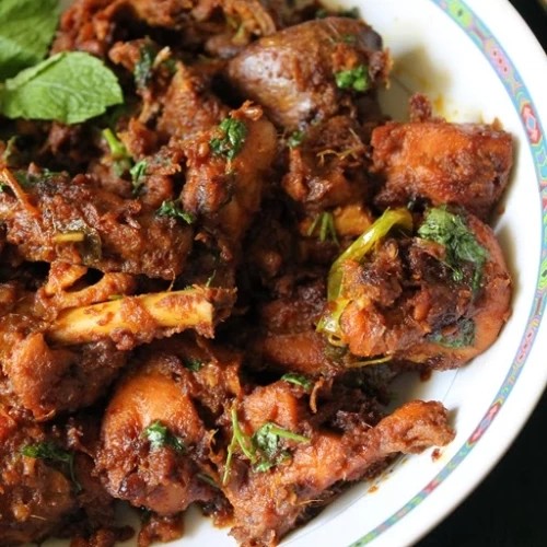 Chicken onion fry